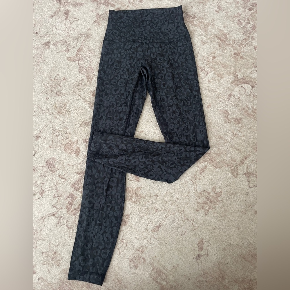 lululemon athletica Black Patterned Leggings